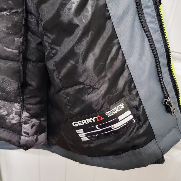 Gerry Boys Size Large 14/16 Winter Snow 2 in 1 Coat Jacket Gray Black EUC - Picture 10 of 14